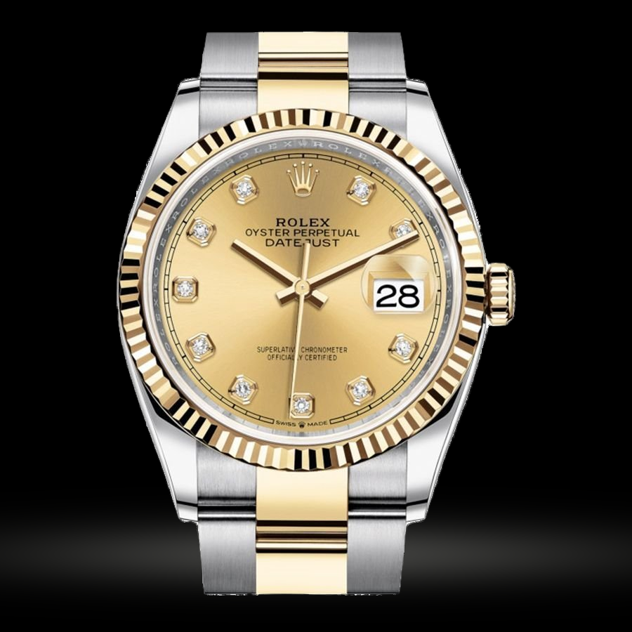 Replica Rolex Datejust Lady Stahl Gelbgold 36mm M126233-0018 34274