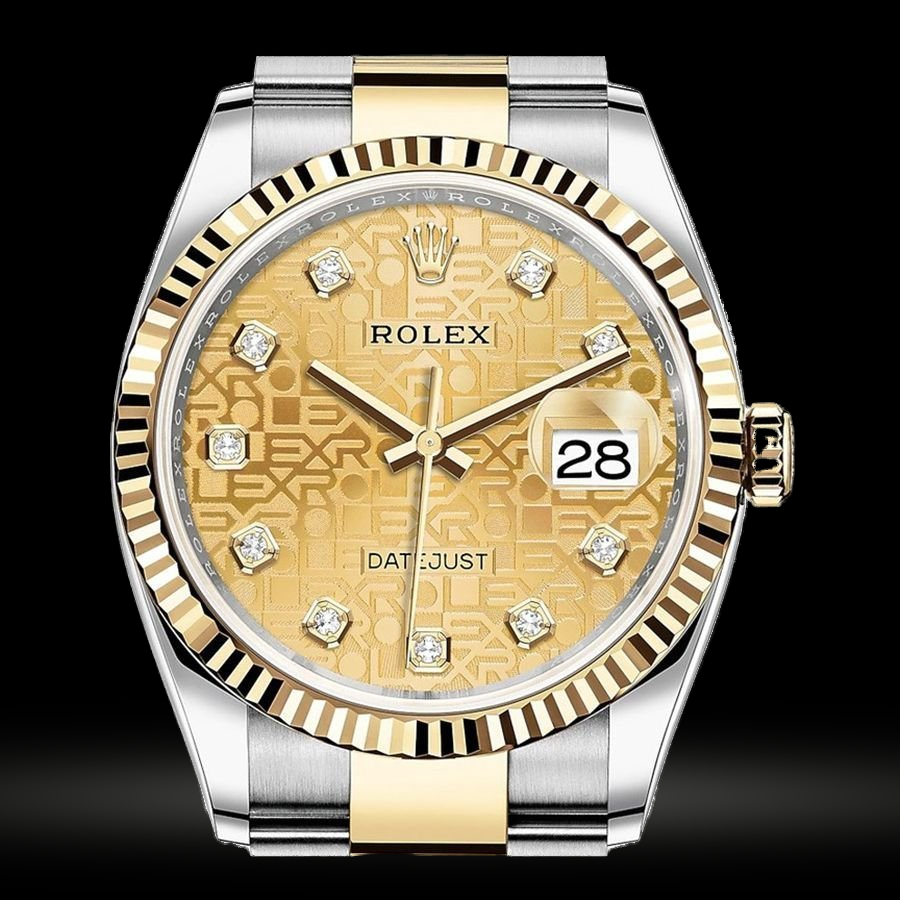 Replica Rolex Datejust Lady Stahl Gelbgold 36mm 126233-0034