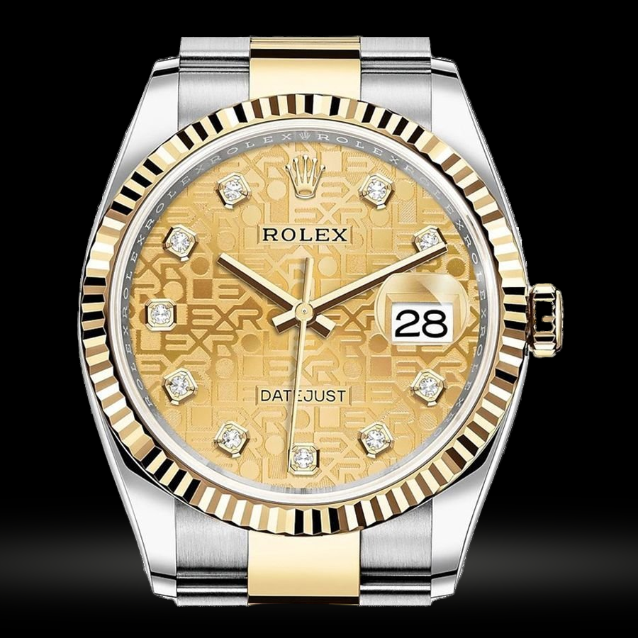 Replica Rolex Datejust Lady Stahl Gelbgold 36mm 126233-0034