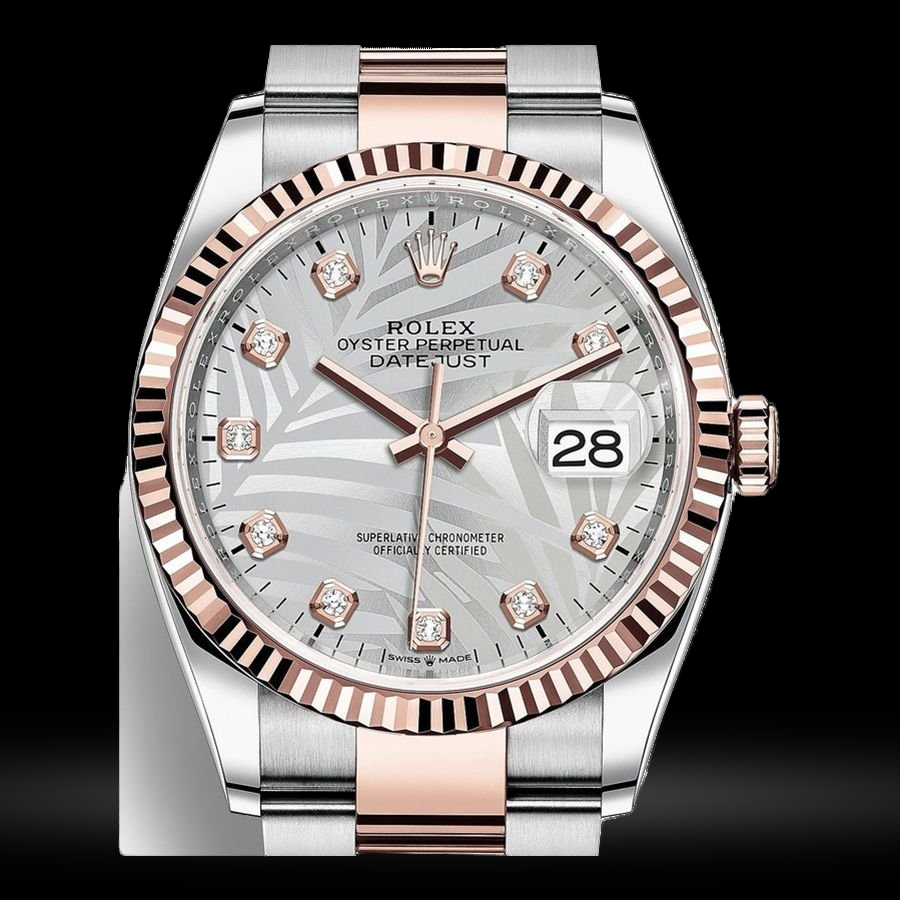 Replica Rolex Datejust Lady Stahl Roségold 36mm 126231-0038