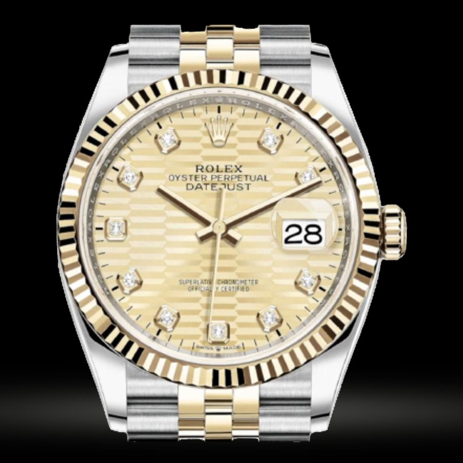 Replica Rolex Datejust Lady Stahl Gelbgold 36mm 126233-0045