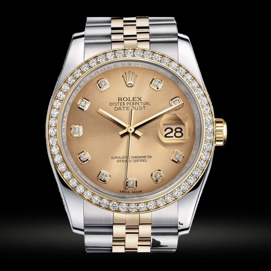 Replica Rolex Datejust Lady Stahl Gelbgold 36mm 116243-Champagne-Dial-Diamant-Jubilee 21656 Replica Rolex Datejust Lady Stahl Gelbgold 36mm 116243-Champagne-Dial-Diamant-Jubilee 21656