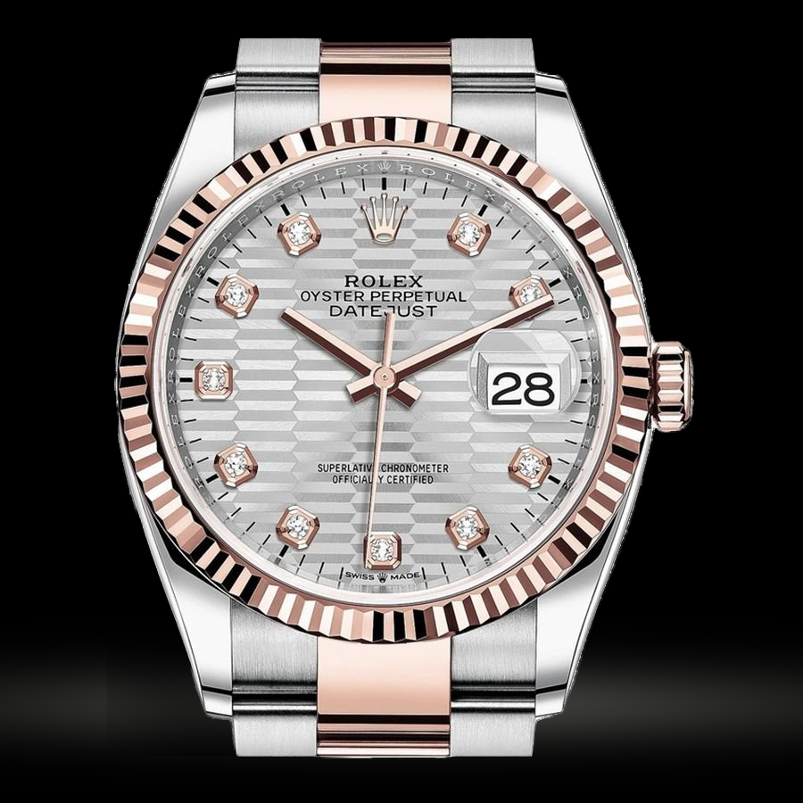 Replica Rolex Datejust Lady Stahl Roségold 36mm 126231-0040