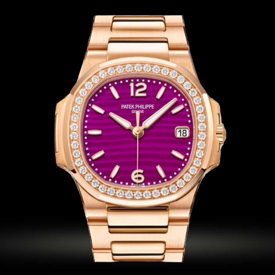 Replica Patek Philippe Nautilus Damen Roségold 32mm 7010/1R-013