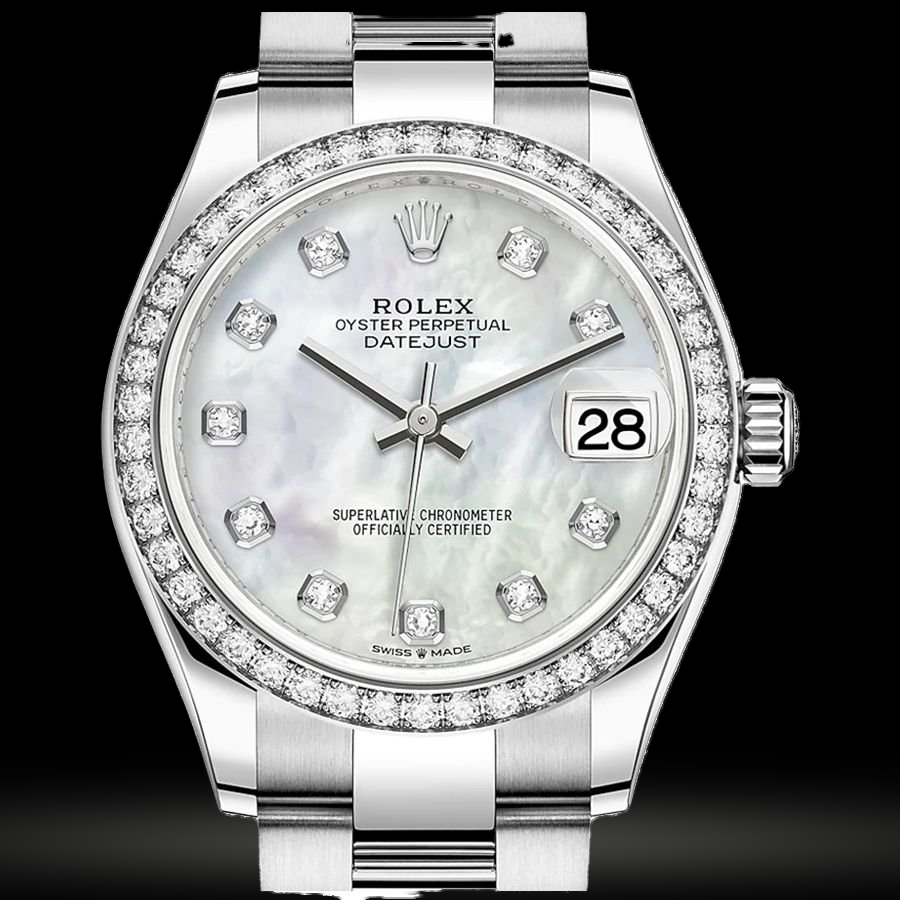 Replica Rolex Datejust Lady Stahl Weißgold 31mm 278384RBR-0007