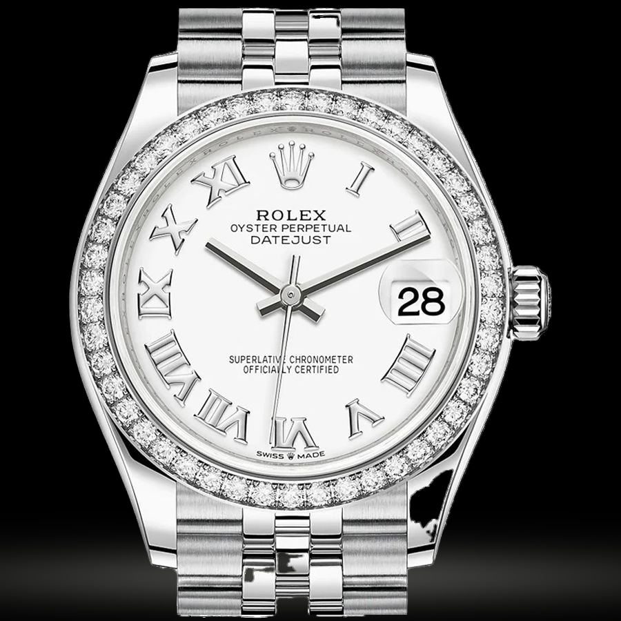 Replica Rolex Datejust Lady Stahl Weißgold 31mm 278384RBR-00144