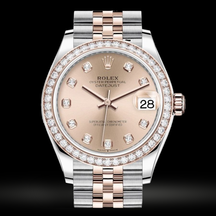 Replica Rolex Datejust Lady Stahl Roségold 31mm 278381RBR-0024