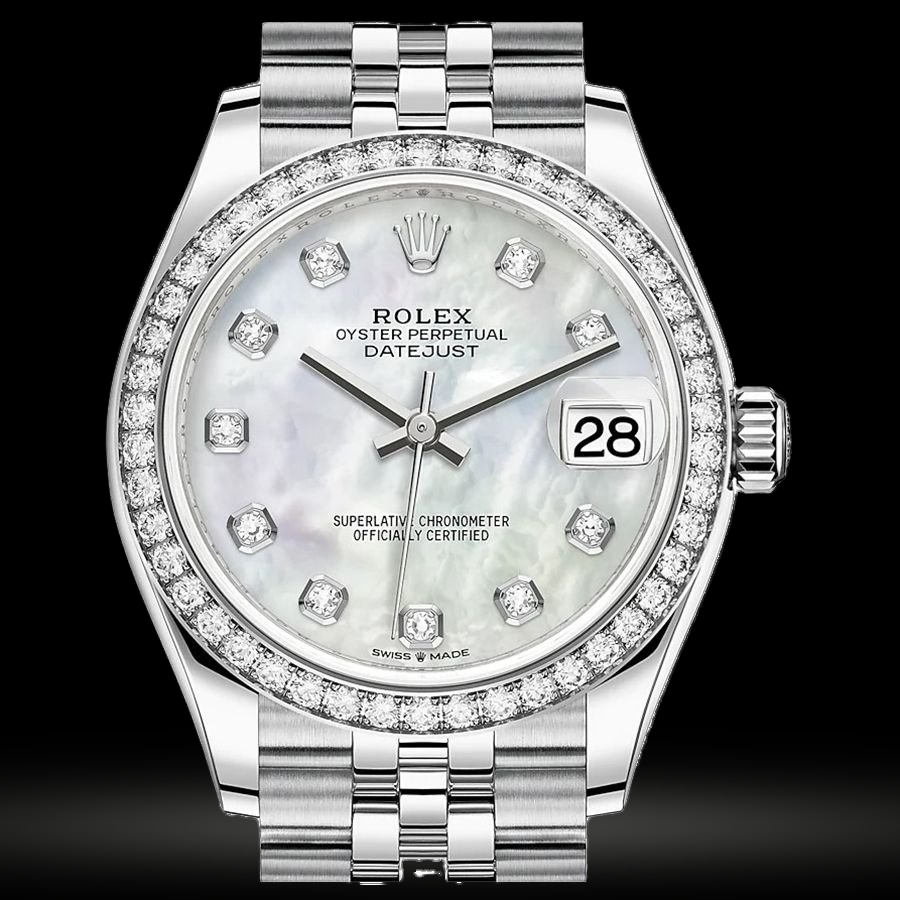 Replica Rolex Datejust Lady Stahl Weißgold 31mm 278384RBR-0008