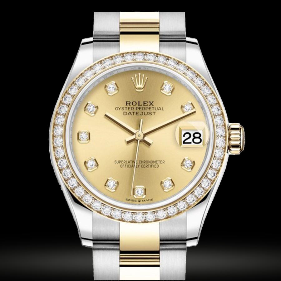 Replica Rolex Datejust Lady Stahl Gelbgold 31mm 278383RBR-0025