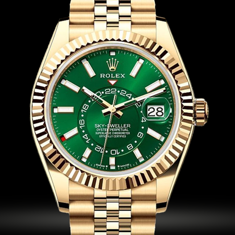 Replica Rolex Sky-Dweller Gelbgold Jubilee-Armband 336938-0008