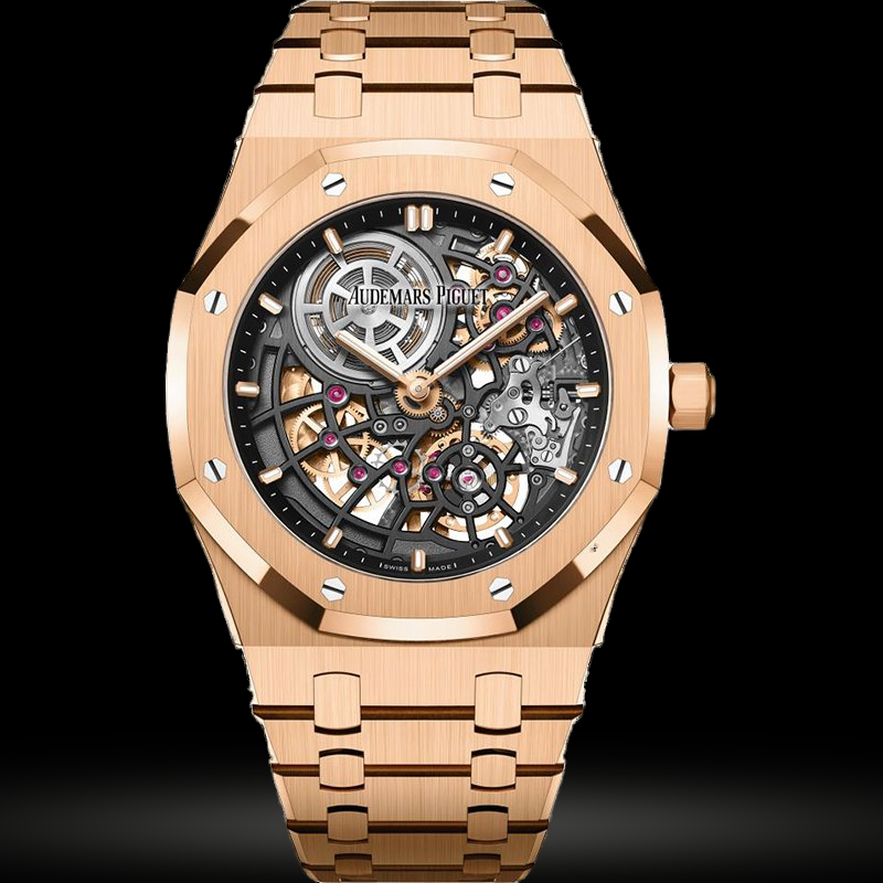 Replica Audemars Piguet Royal Oak Jumbo Extraflach Skelettiert Gold 39 mm 16204OR.OO.1240OR.03