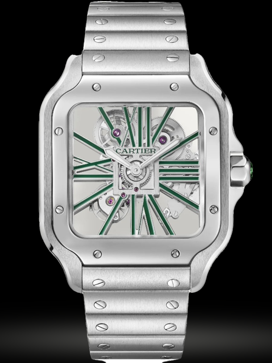 Replica Cartier Santos De Cartier Groß skeleton WHSA0028