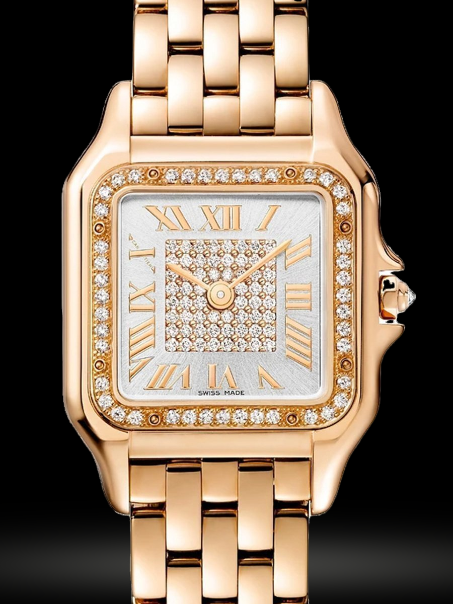 Replica Cartier Panthere de Cartier Mittleres Modell, Roségold, Diamanten WJPN0041